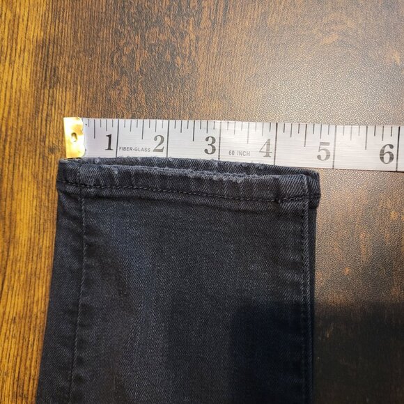 American Eagle Jeans 6 R Jegging Super Stretch Super Hi Rise Black Wash Denim - Picture 11 of 12